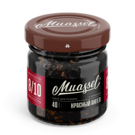 Табак для кальяна Muassel Extra Strong 8/10 Red Angel Красный ангел, 40 гр