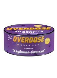 Табак д/кальяна Overdose вкус Strawberry Basil, 25 гр