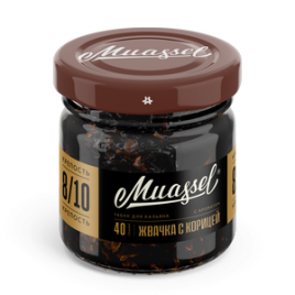 Табак для кальяна Muassel Extra Strong 8/10 - Cinnamon Gum Жвачка с корицей 40 г