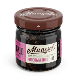Табак для кальяна Muassel Strong 6/10 - Розовый закат 40 г