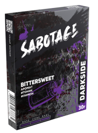 Табак д/кальяна Darkside Sabotage вкус Bittersweet, 30 гр