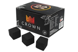 Уголь д/кальяна CROWN размер 22 мм, 24 кубика