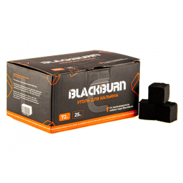 Уголь для кальяна BLACK BURN размер 25 мм, 72 кубика