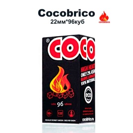 Уголь д/кальяна BRICO размер 22 мм, 96 кубиков