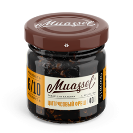 Табак для кальяна Muassel Strong 6/10 - Citrus Fresh Цитрусовый фреш 40 г