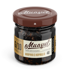 Табак для кальяна Muassel Strong 6/10 - Cinnamon Gum Жвачка с корицей 40 г