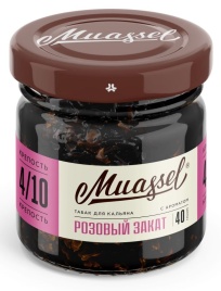 Табак для кальяна Muassel 4/10 Pink Sunset Розовый закат, 40 гр