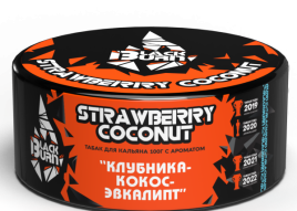 Табак д/кальяна Black Burn вкус Strawberry Coconut,100 гр