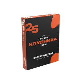 Табак для кальяна DARKSIDE SHOT 25 Клубника черника личи, 25 гр
