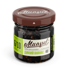 Табак для кальяна Muassel Strong 6/10 - Wild Pineapple Дикий ананас 40 г