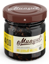 Табак для кальяна Muassel 4/10 - Honey Moon Медовый месяц, 40 гр