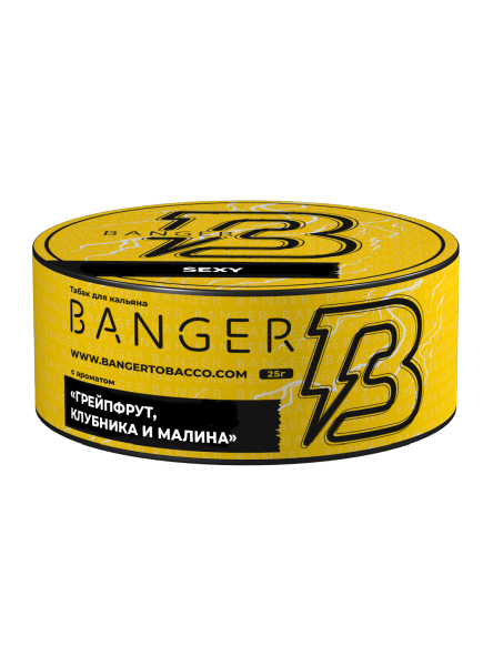 Табак для кальяна Banger Sexy (Грейпфрут, клубника и малина), 25 гр фото 1