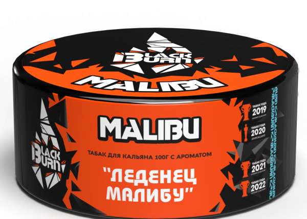 Табак д/кальяна Black Burn вкус Malibu,100 гр фото 1