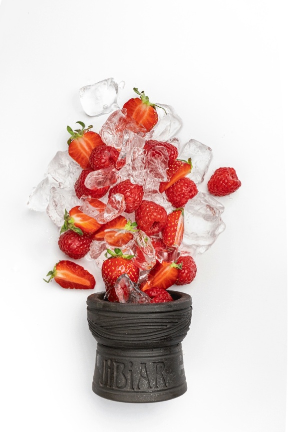 Табак д/кальяна JIBIAR вкус ICE STRAWBERRY RASPBERRY (Клубника, Малина, Лёд), 50 гр фото 1