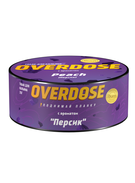 Табак д/кальяна Overdose вкус Peach, 25 гр фото 1