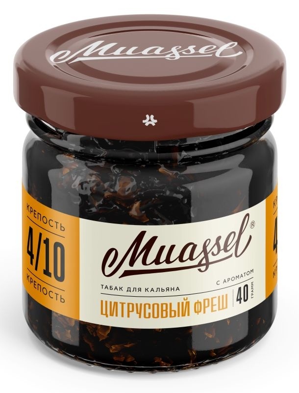 Табак для кальяна Muassel 4/10 - Citrus Fresh Цитрусовый фреш, 40 гр фото 1