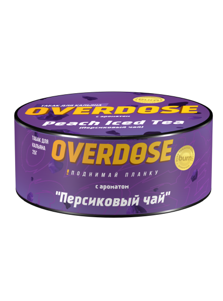 Табак д/кальяна Overdose вкус Peach Iced Tea, 25 гр фото 1