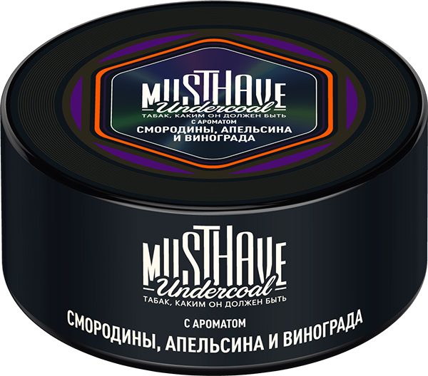 Табак для кальяна Must Have Black Orange Смородина, Апельсин и Виноград, 25 гр фото 1