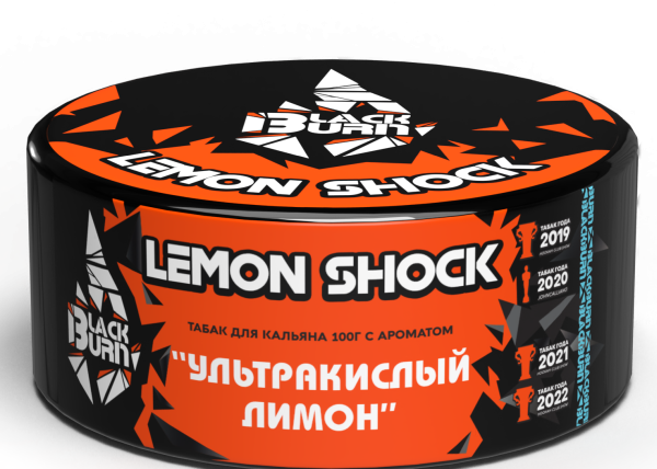 Табак д/кальяна Black Burn вкус Lemon Shock100 гр фото 1