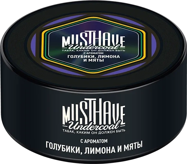 Табак для кальяна Must Have Blue Blast Голубика, лимон и мята, 25 гр фото 1