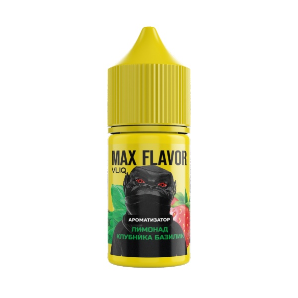 Ароматизатор VLIQ MAX Flavor Лимонад клубника базилик, 15 мл фото 1