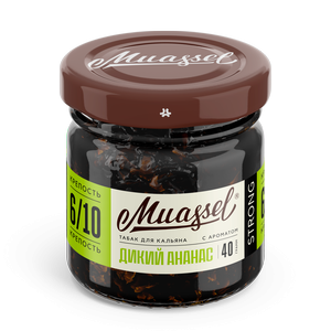Табак для кальяна Muassel Strong 6/10 - Wild Pineapple Дикий ананас 40 г фото 1