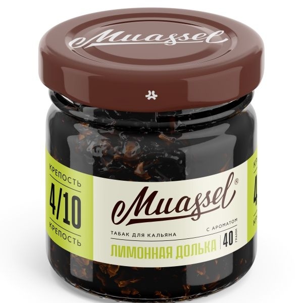 Табак для кальяна Muassel 4/10 - Lemon Slice Лимонная долька 40 г фото 1