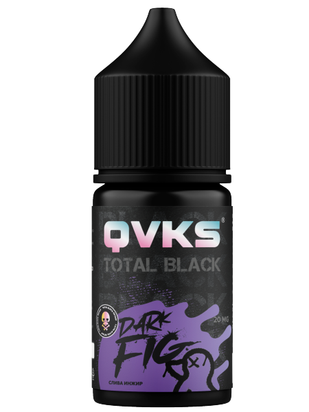 Ароматизатор QVKS TOTAL BLACK Слива Инжир, 14 мл фото 1